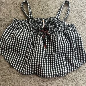 Free People gingham top